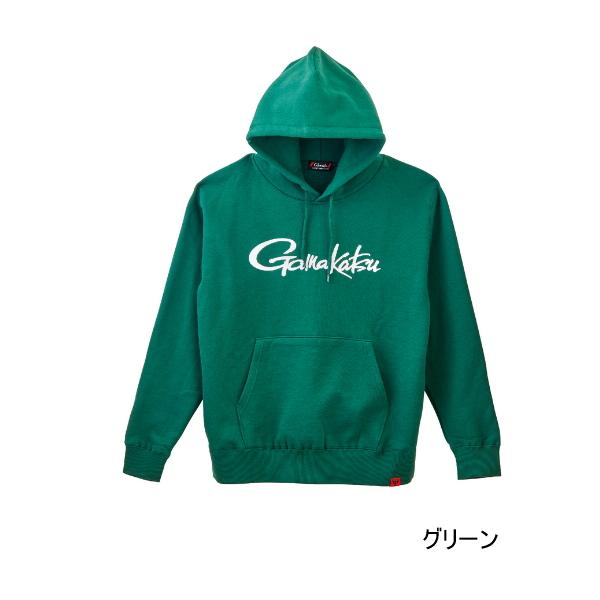 （25年9月新商品） がまかつ ロゴフーディ GM-3790 グリーン 3Lサイズ