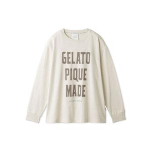 gelato pique（ジェラートピケ） ネコ柄 ワンポイントロンT PWCT241325