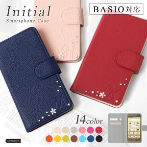 BASIO active ケース 手帳型 basio4 ケース kyv47 basio3 kyv43 shg09 スマホケース カバー au 手帳型 ベイシオ4カバー おしゃれ イニシャル 花