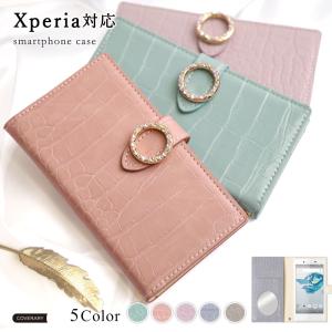 スマホケース 手帳型 android xperia 全機種対応 おしゃれ ブランド ミラー付き xperia 1 vi vii ケース xperia 5 iv ace iii エクスペリア5 ace3 so03k カバー
