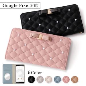 Google Pixel 8a ケース 手帳型 おしゃれ ブランド スマホケース 全機種対応 android リボン グーグルピクセル8a スマホカバー ミラー付き カード収納