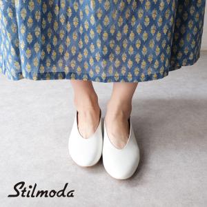 Stilmoda スティルモーダ フラットパンプス 5404 イタリア製 甲深