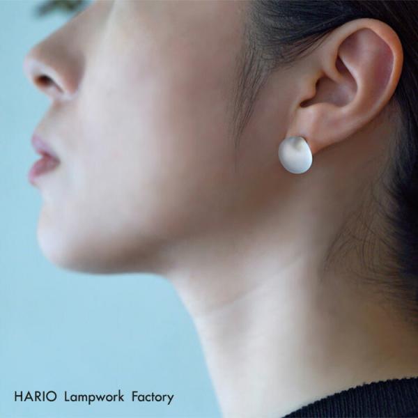 ハリオ HARIO Lampwork Factory ランプワークファクトリー  ピアス マユ HA...