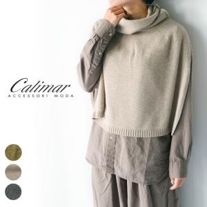 【30%OFF SALE】CALIMAR カリマール【2022AW 秋冬】 【送料無料】TURTLE NECK PONCHO NCL2071｜chouquette
