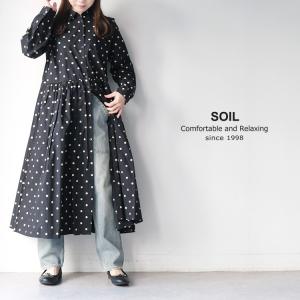 SOIL（ソイル） バンドカラードレス 花柄ワンピース レディース 国内