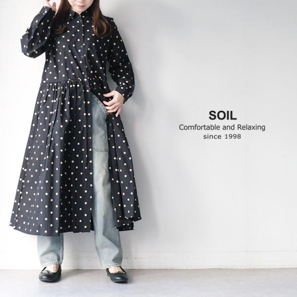 ソイル SOIL NSL22533 40'S POPLIN DOT PRINT REGULAR CO...