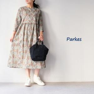 リバティ ブラウス Parkes パークス リバティ タナローン 七分袖 ワンピース  PY2411...