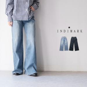 INDIMARK WJ153 Mサイズ カーゴパンツ INDIMARK(インディマーク)ライトデニムふっくらカーゴパンツ