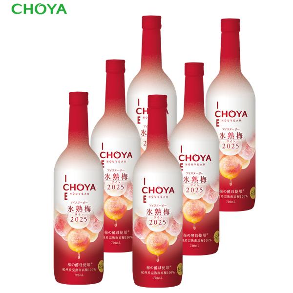 CHOYA ICE NOUVEAU 氷熟梅ワイン2025　720ml×6本 【送料無料】【数量限定】...