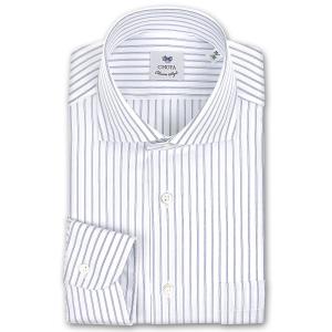 ワイシャツ Yシャツ メンズ 長袖 | CHOYA Classic Style | ブルーストライプ カッタウェイシャツ｜choyashirts