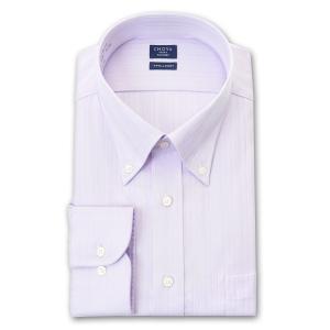 CHOYA SHIRT FACTORY メンズ長袖 形態安定ワイシャツ CFD871-260 パープル 8サイズ,