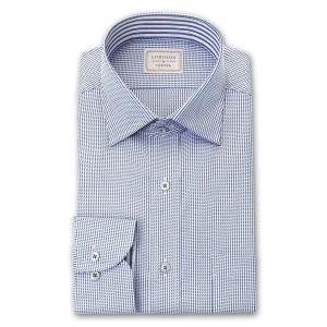 LORDSON by CHOYA メンズ長袖 形態安定ワイシャツ COD803-650 ブルー 13サイズ, 2209ft｜choyashirts
