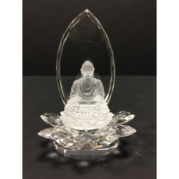 釈迦如来座像 小 高さ13cm ご本尊 クリスタルガラス