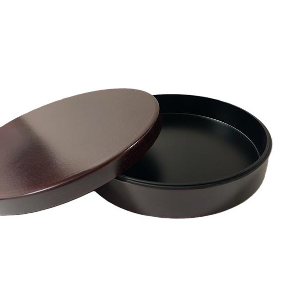 香合 漆好塗香合 1尺 年輪 箱入木製 仏具 茶堂