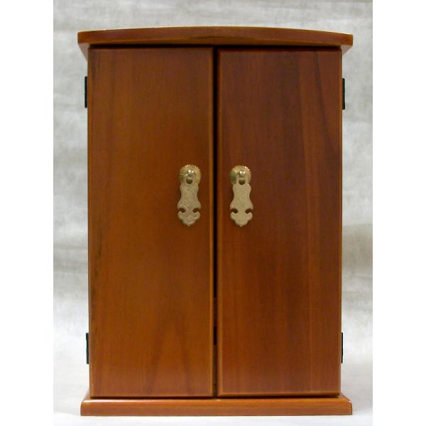 仏壇 コンパクト ミニ 上置き 木製 桐材 ケヤキ色 厨子型 小型 モダン