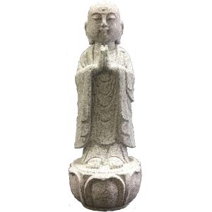 合掌地蔵 楽天市場】【墓石用品】【舟形合掌地蔵「1尺（小）」】【磨き無