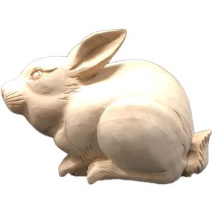 うさぎ 木彫り置物【匠の木彫り ミニ】 北海道旭川市の工房 木工芸笹原