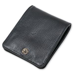 【CHROME HEARTS　クロムハーツ　Wallet　ウォレット　財布　レザー】ワンスナップウォレット/レザー w/クロスボタン【送料無料】｜chrono925