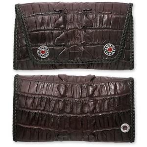 【VAN AMBURG LEATHERS　ヴァンアンバーグレザーズ　Wallet　ウォレット　財布】ラージバイカーウォレット/テイルピースクロコダイル【送料無料】｜chrono925