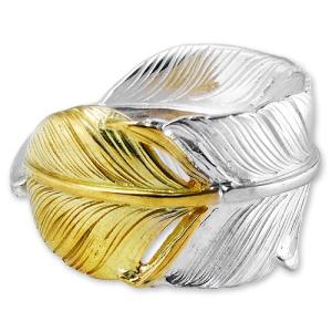 鷲見太郎 Ring リング】Lアラベスクフライトフェザー01 w/K18ビッグ