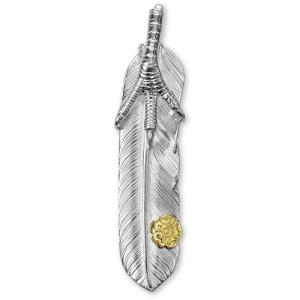 鷲見太郎 Pendant ペンダント】K18イーグルフェイスビーズ【送料無料