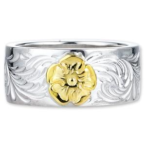 鷲見太郎 Ring リング】Lアラベスクフライトフェザー01 w/K18ビッグ