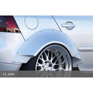 ビス止め汎用オーバーフェンダー左右2枚入 Lサイズ Battle Works