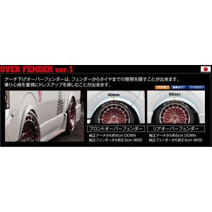 ハイエース　BEECASRACING　K-BREAK ハイエース 200系 オーバーフェンダーVer.1 BEECAS K-BREAK/ケイ