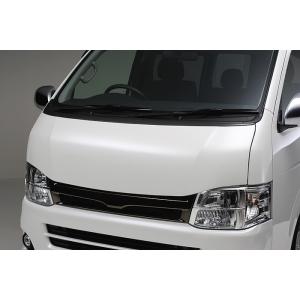 トヨタ ハイエース 200系　8型　ナロー　ベージュ ボンネット ES フラットボンネット ナロー用/FRP製 ハイエース標準ボディ