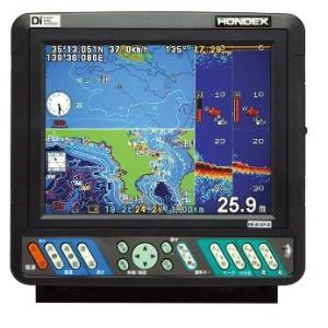 8.4型カラー液晶プロッターデジタル魚探 HE-81GPII-Di アンテナ内蔵 600W 50/2...
