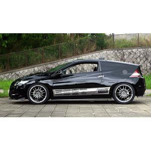 CR-Z ZF1 前期 サイドスポイラー 塗装済 ランドスタイル 乱人