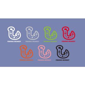 釣針カッティングステッカー　フィッシングモンキー/FISHING MONKEY