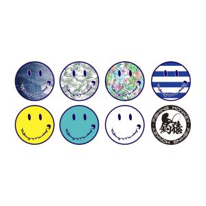 丸プリントステッカー　フィッシングモンキー/FISHING MONKEY