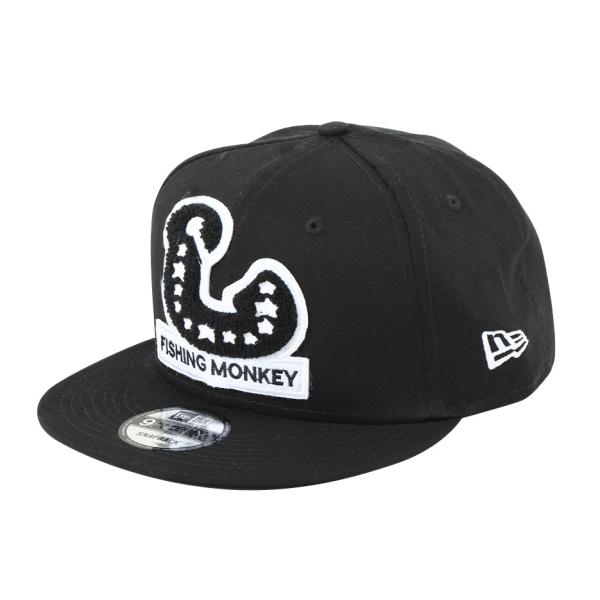 フィッシュフック　NEW ERAスナップバックキャップ　ブラック　フィッシングモンキー/FISHIN...