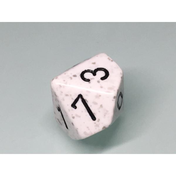 d10 Arctic Camo Speckle Dice