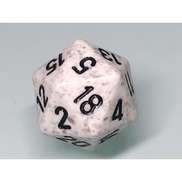 d20 Arctic Camo Speckle Dice