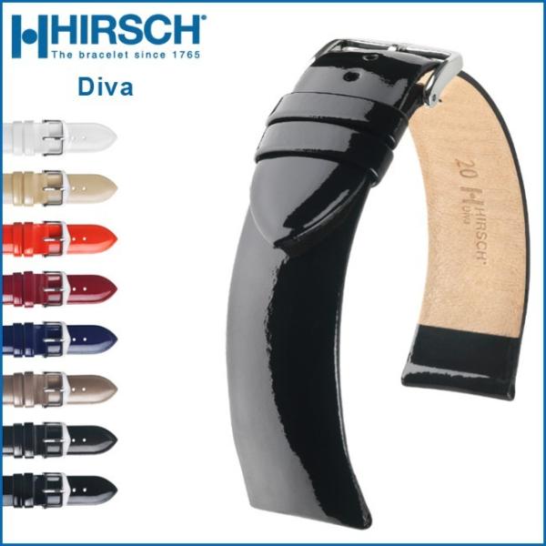 時計ベルト バンド 腕時計バンド HIRSCH ヒルシュ Diva Calfskin ディーヴァ カ...