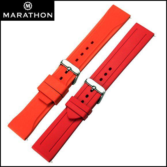 時計 ベルト バンド MARATHON Rubber Strap ラバーストラップ 22mm