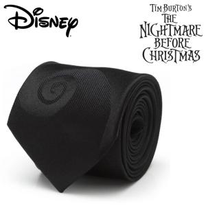 ネクタイ シルク Disney Jack Skellington Black Men's Tie ディズニー The Nightmare Before Christmas ナイトメアー・ビフォア・クリスマス DN-DS-JKSK-BK-TR｜chronoworldjapan