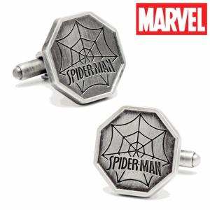 カフスボタン ブランド Various Licensed Silver Spiderman Cufflinks シルバー スパイダーマンカフス Marvel Comics｜chronoworldjapan
