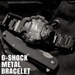 G-SHOCK Gショック メタルブレスレット  20mm22mm24mmPVD BLACK