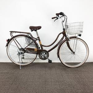 【20%OFF・美品】中古 自転車 シティサイクル 国内メーカー FOLTAMIX 26インチ LEDオートライト 外装6段ギア 整備士点検済み｜chu-ko-bicycle