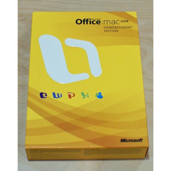 （中古）Office mac 2008 HOME&amp;STUDENT Edition　英語版