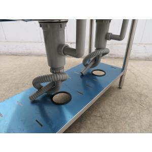 H1216◆マルゼン◆ステンレス製水切台付2槽...の詳細画像5