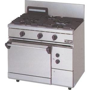 マルゼン ガスレンジ　NEWパワークックシリーズ<br>幅900×奥行600×高さ800(mm)