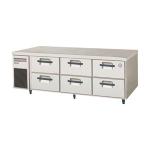 送料無料 新品 フクシマ2段ドロワーテーブル冷蔵庫1630*750*550