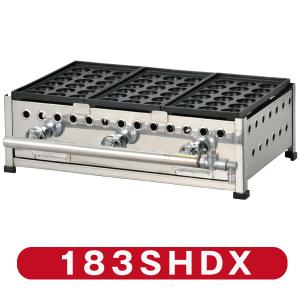 新製品☆IKK たこ焼き器 18穴×5連 鉄鋳物 フチ高 185SH☆代引