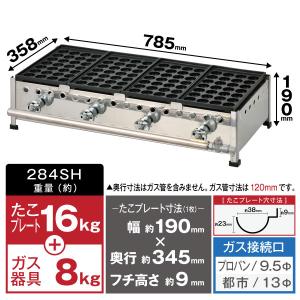 新製品☆IKK たこ焼き器 28穴×4連 鉄鋳...の詳細画像1