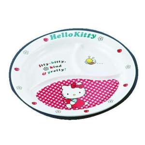 メラミンお子様食器「ニューキティ」 丸ランチ皿 ギンガム（9-2421-0401）｜chubokoumu
