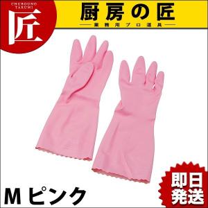 ビニトップ厚手手袋 ピンク M No.132 (N)（takumi）｜chubonotakumi